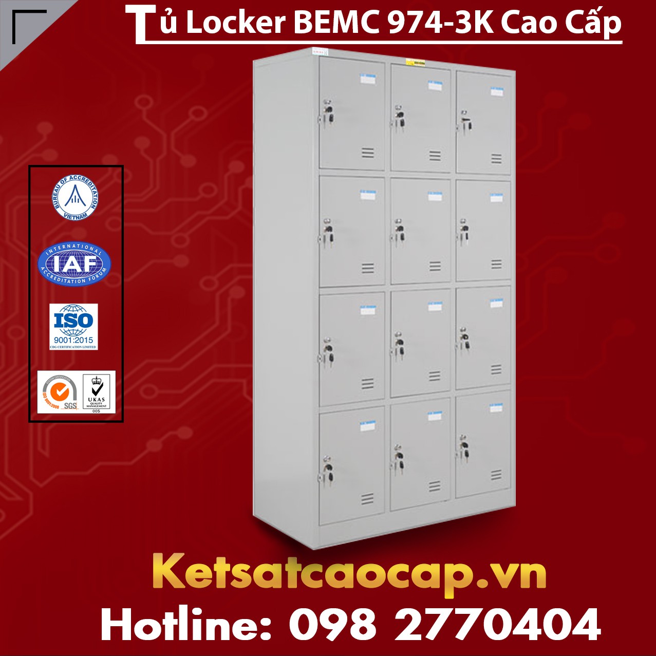 Tủ Locker BEMC 974-3K