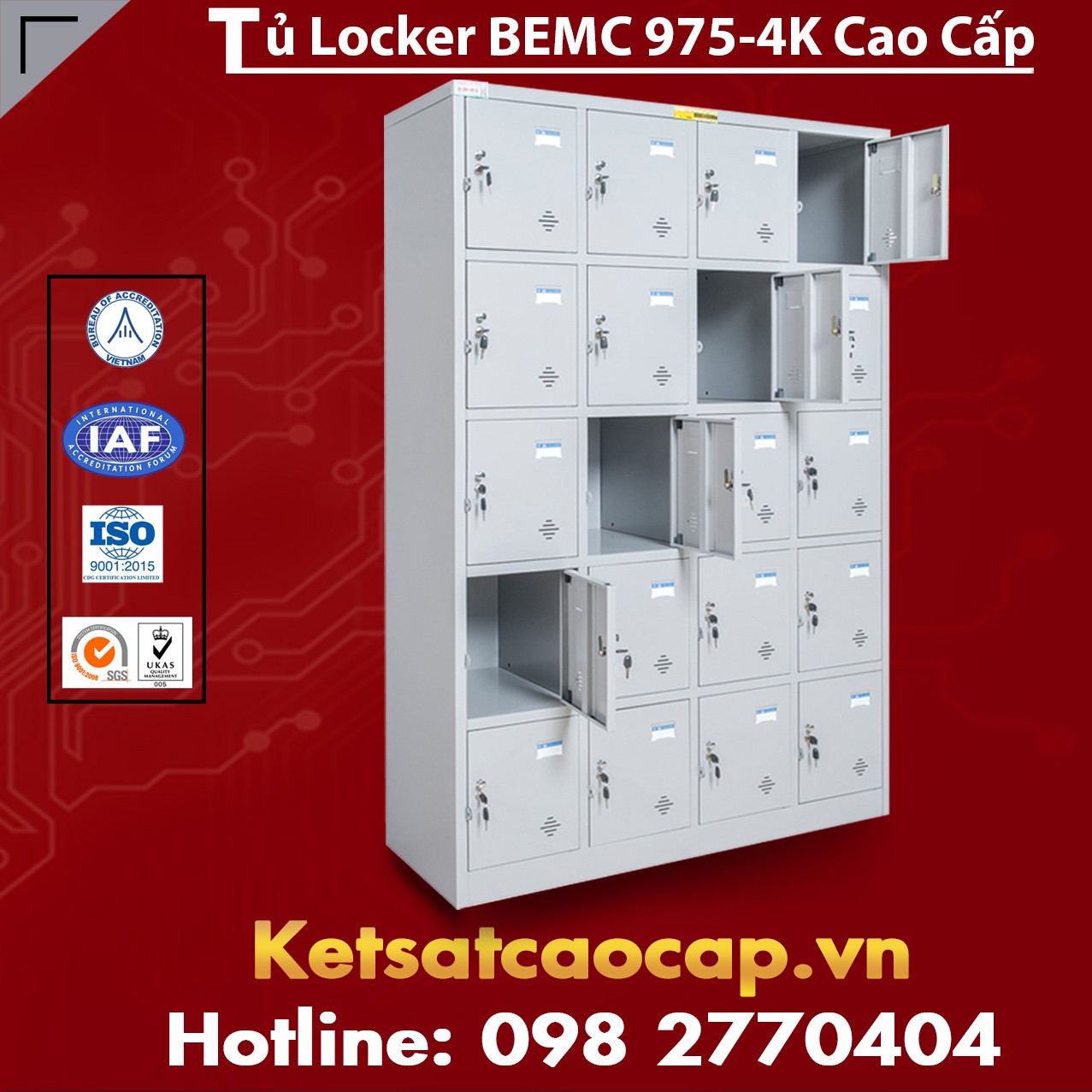 Tủ Locker BEMC 975-4K