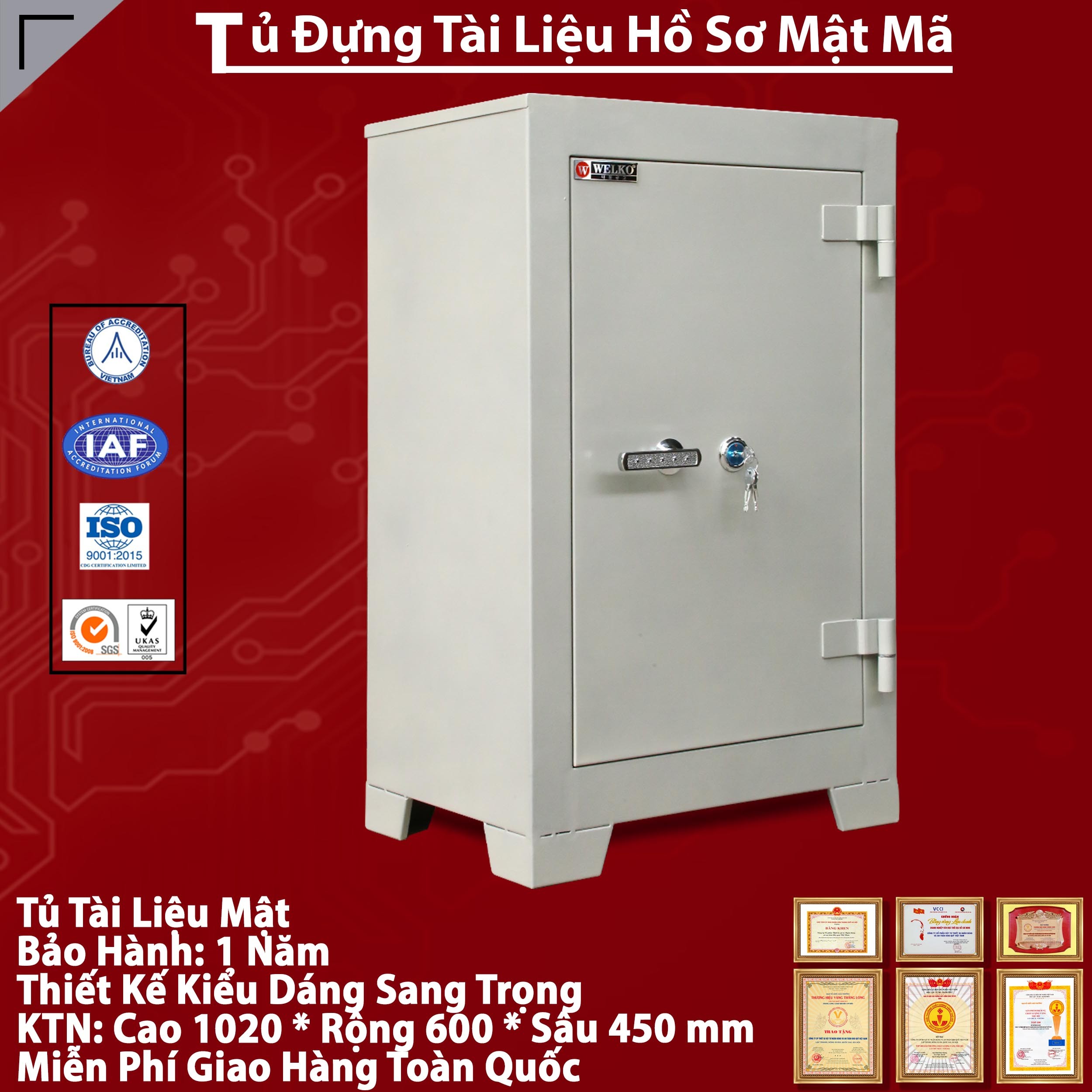 Tủ Đựng Tài Liệu Mật Mã TMA600 An Toàn, Đẳng Cấp
