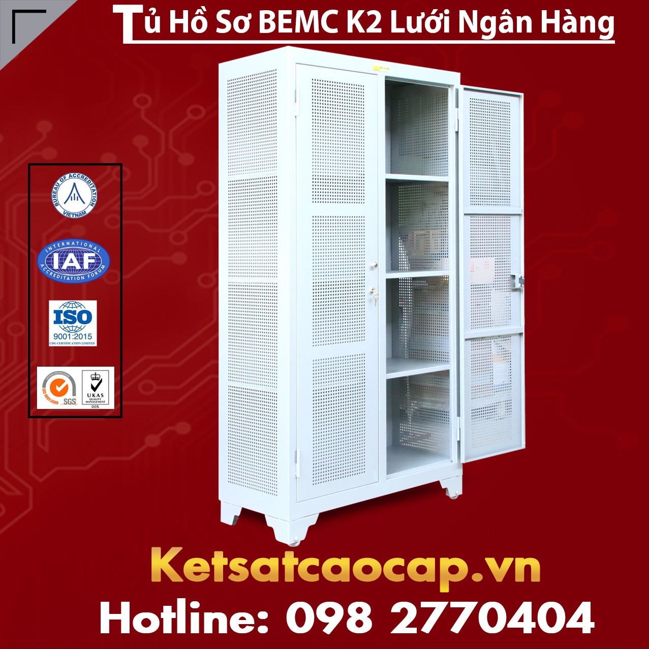 Tủ Hồ Sơ BEMC K2 Lưới Ngân Hàng