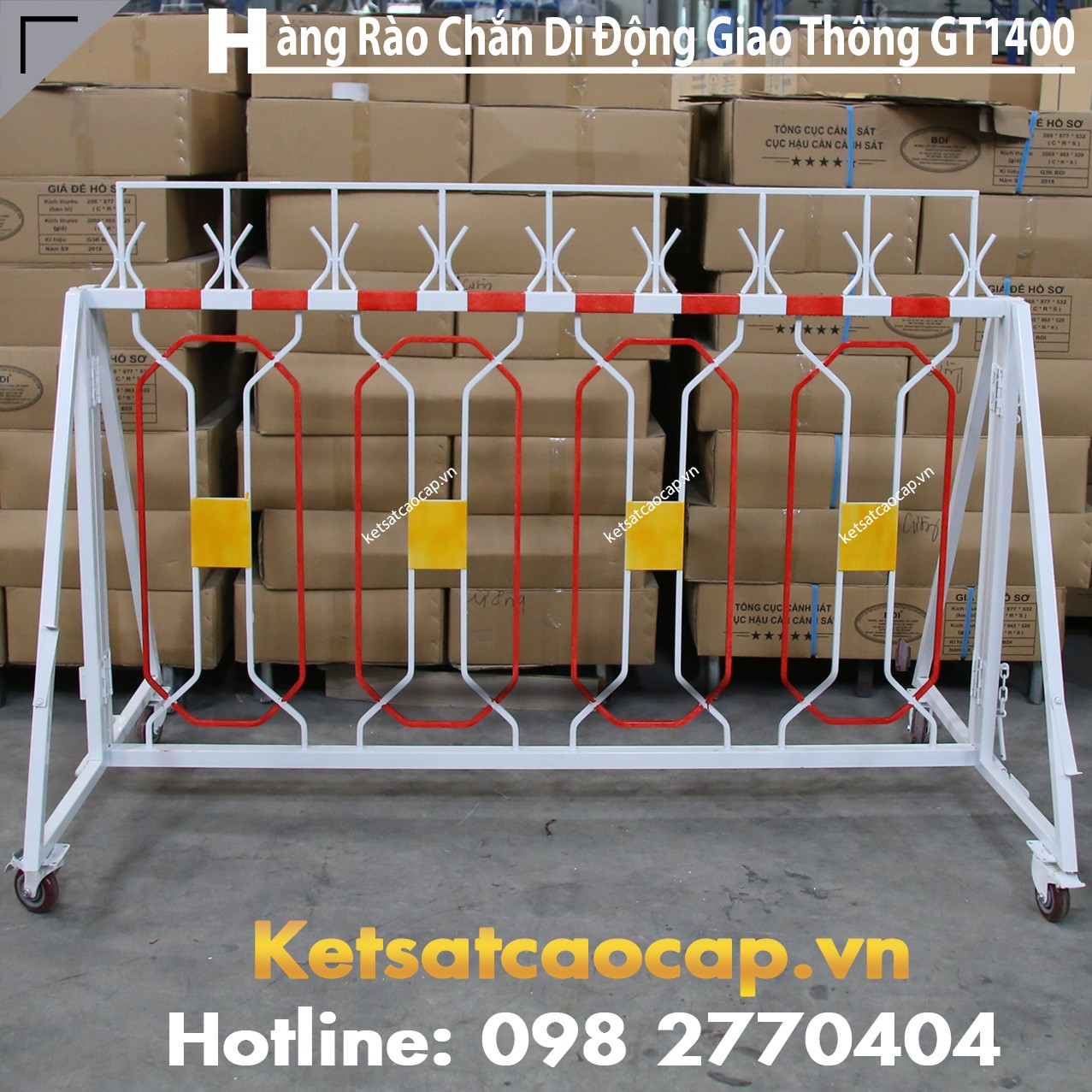 Hàng Rào Chắn Di Động Giao Thông GT1400