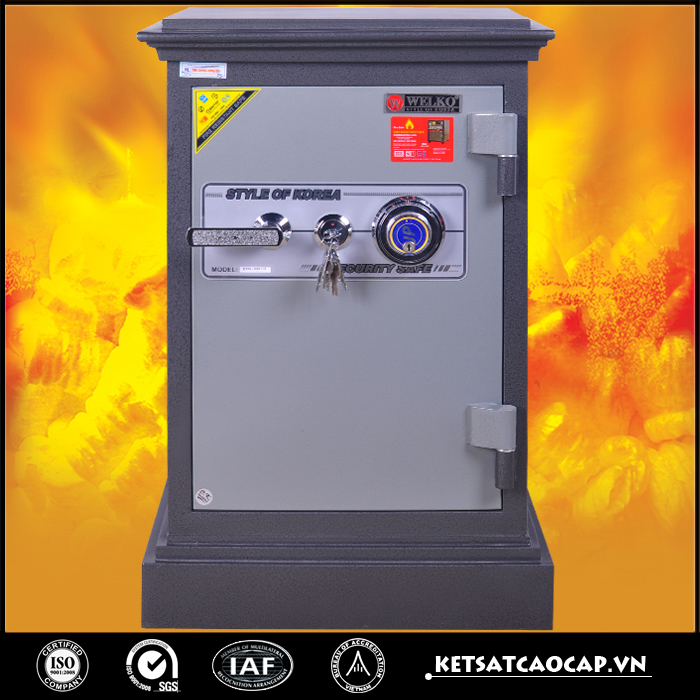 két sắt an toàn Kn54 đen đổi mã