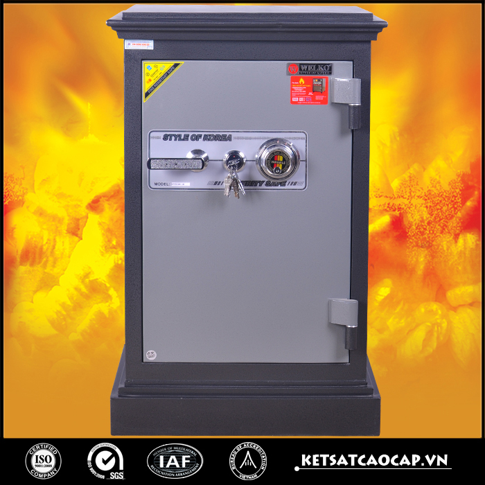 két sắt an toàn Kn74 đen khóa đổi mã