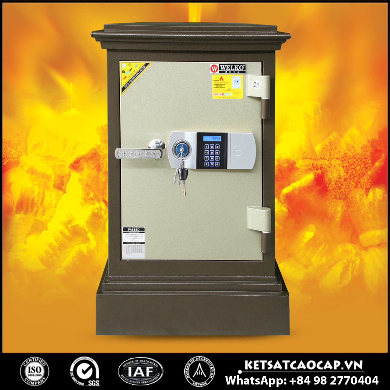 Nhà Máy Sản Xuất Két Sắt GT750 - E Gold Brown