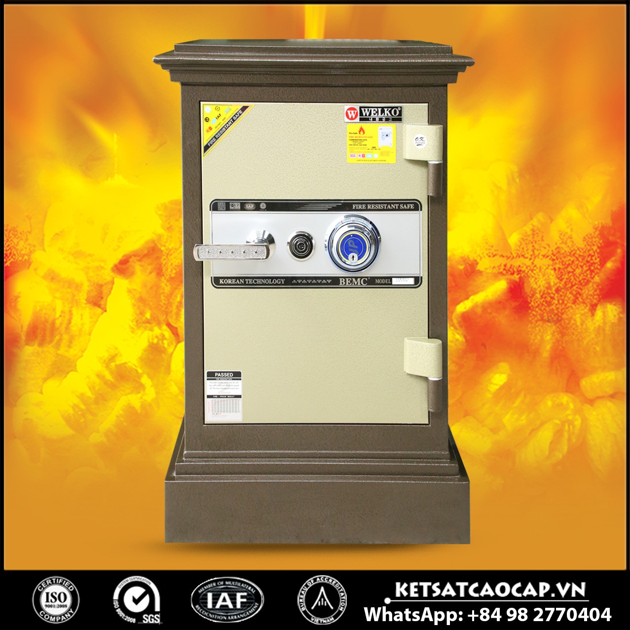 Két Sắt Mini Chính Hãng WELKO GT820 - DK