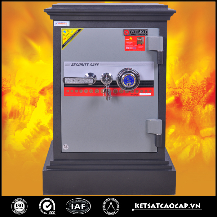 Két sắt cánh đúc KD45 đen đổi mã