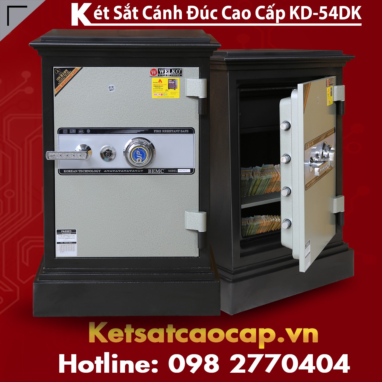 Két Sắt Cánh Đúc KD54 DK Chống Phá Hiệu Quả Tốt Nhất