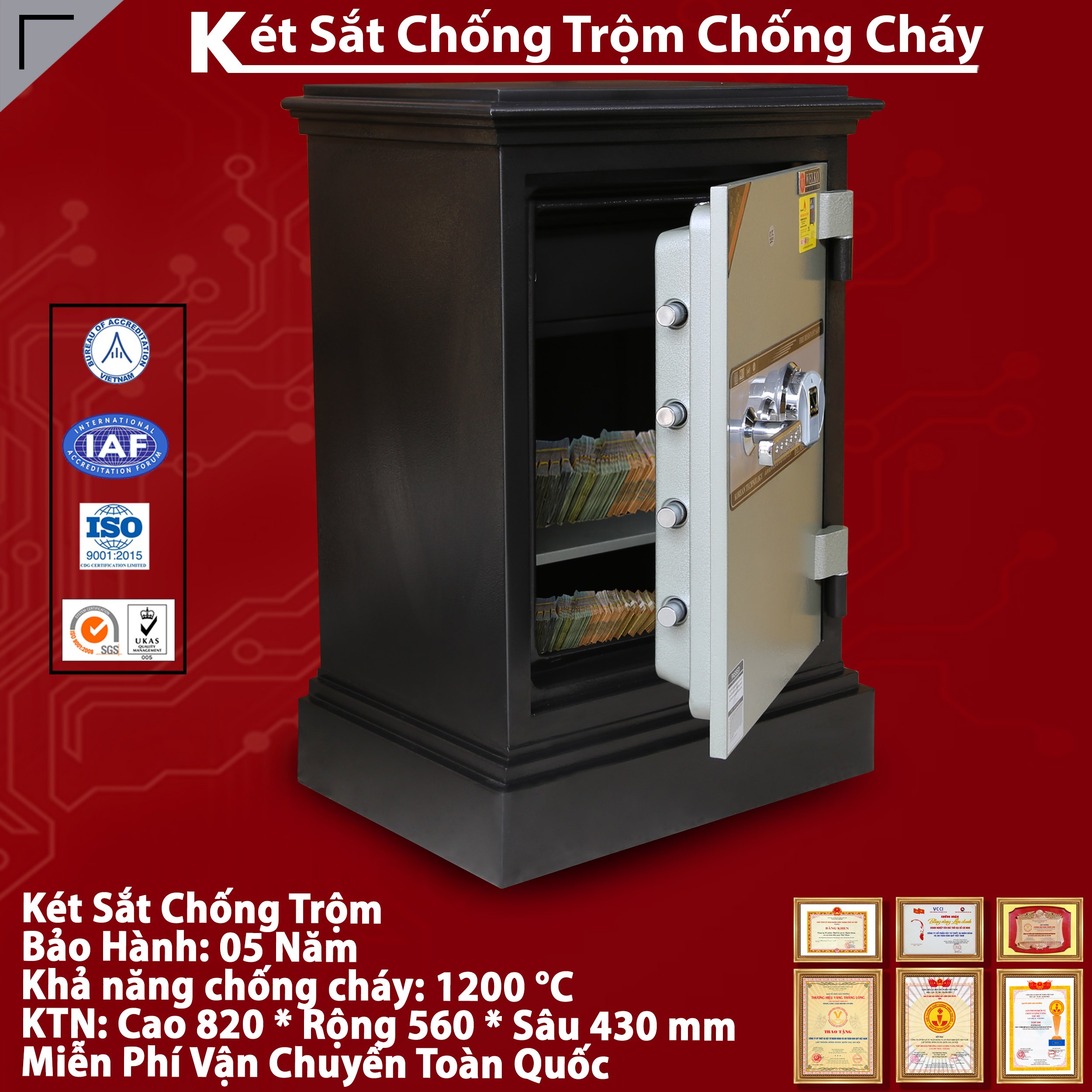 Két Sắt Đựng Tiền