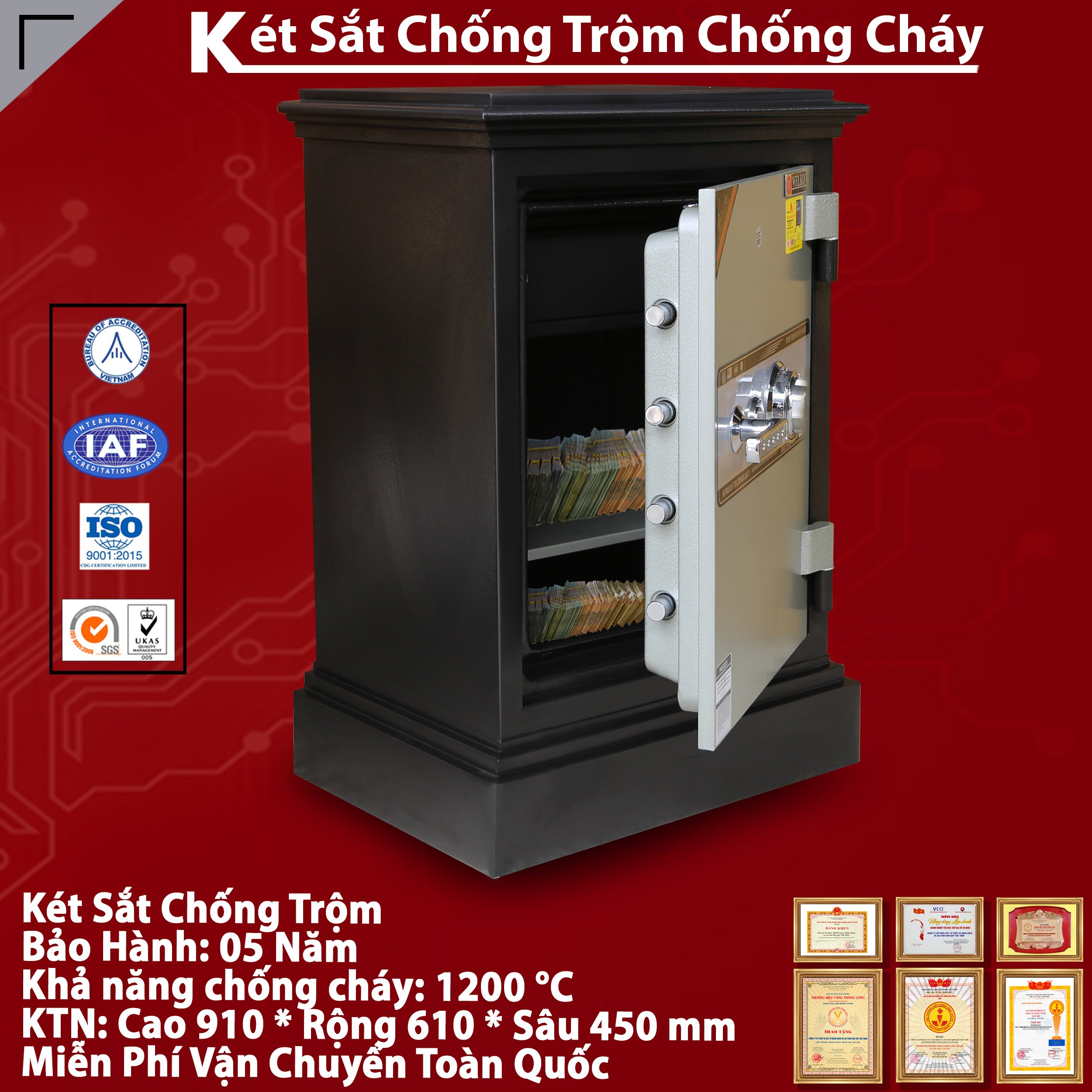 Két Sắt Đựng Tiền