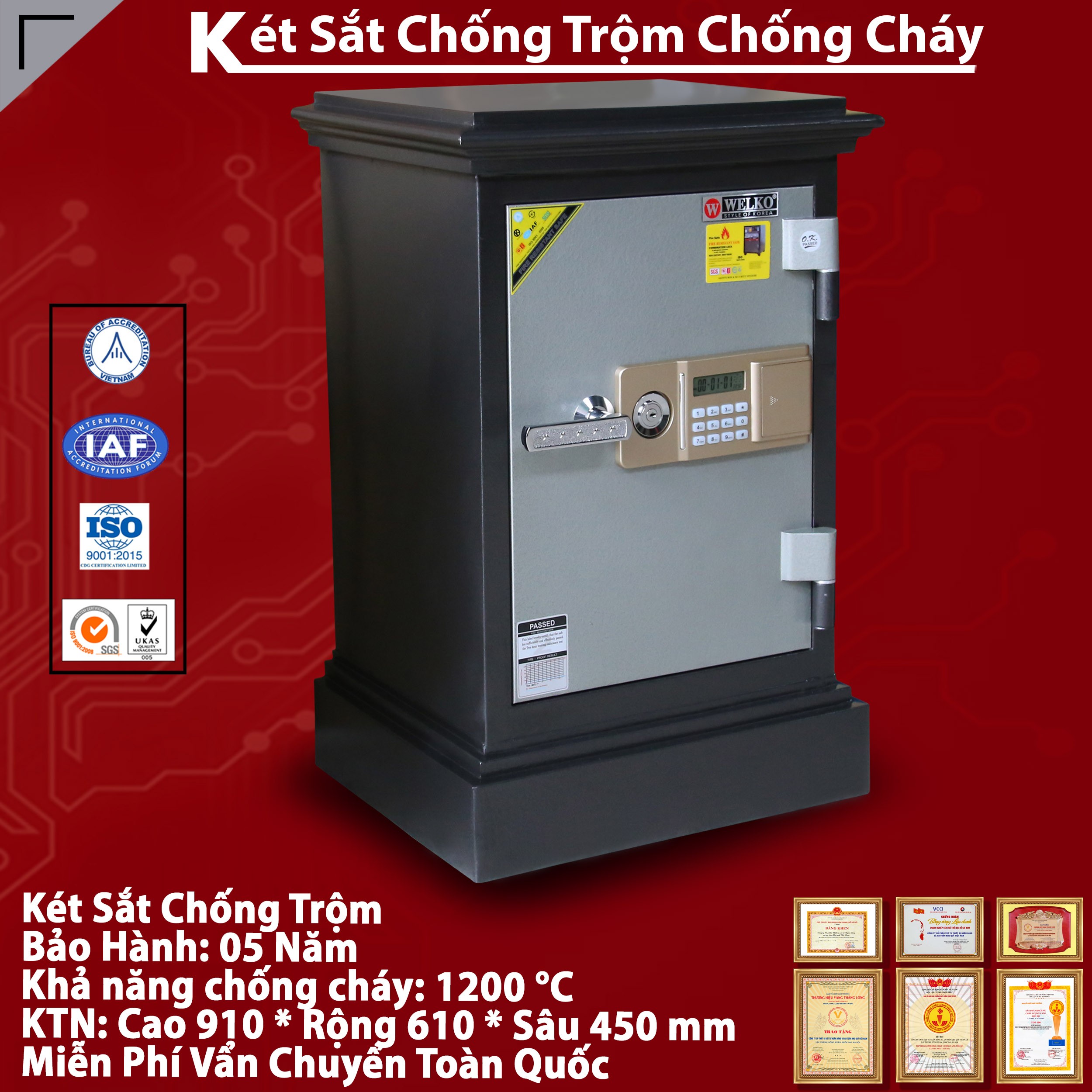 Két Sắt Đựng Tiền