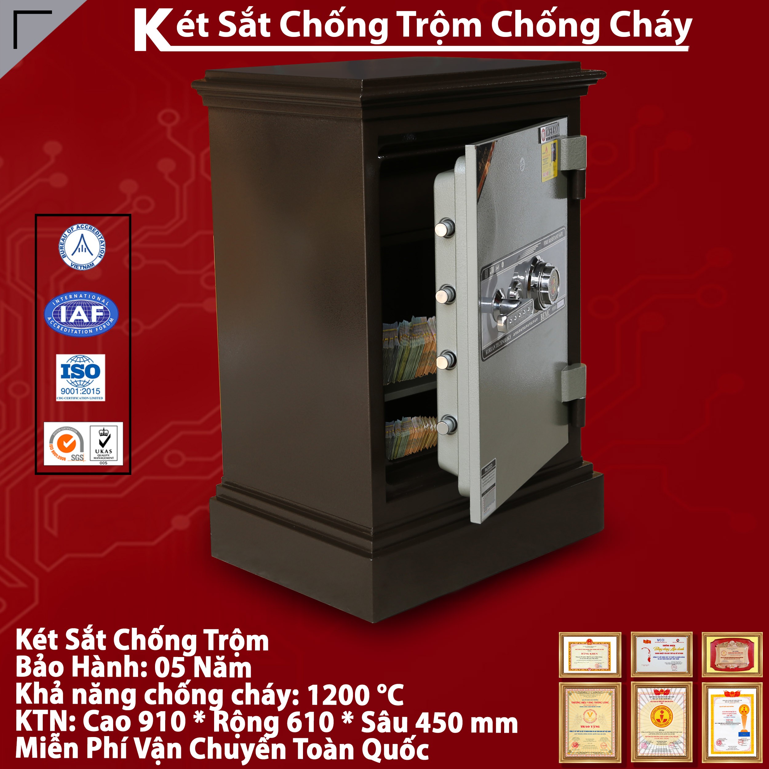 Két Sắt Đựng Tiền