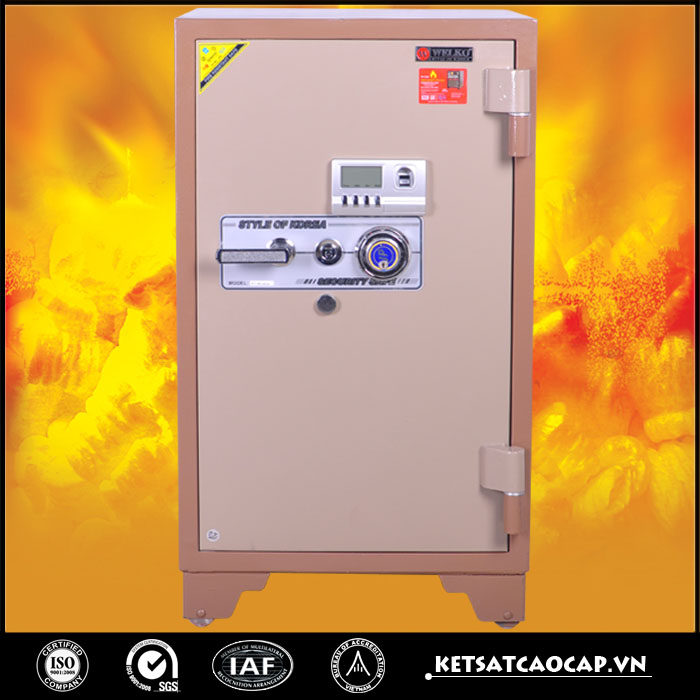 Két Sắt Chống Cháy KCC200 Đổi MÃ + Vân Tay