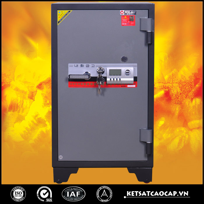 Két sắt chống cháy kcc200 2K Vân Tay