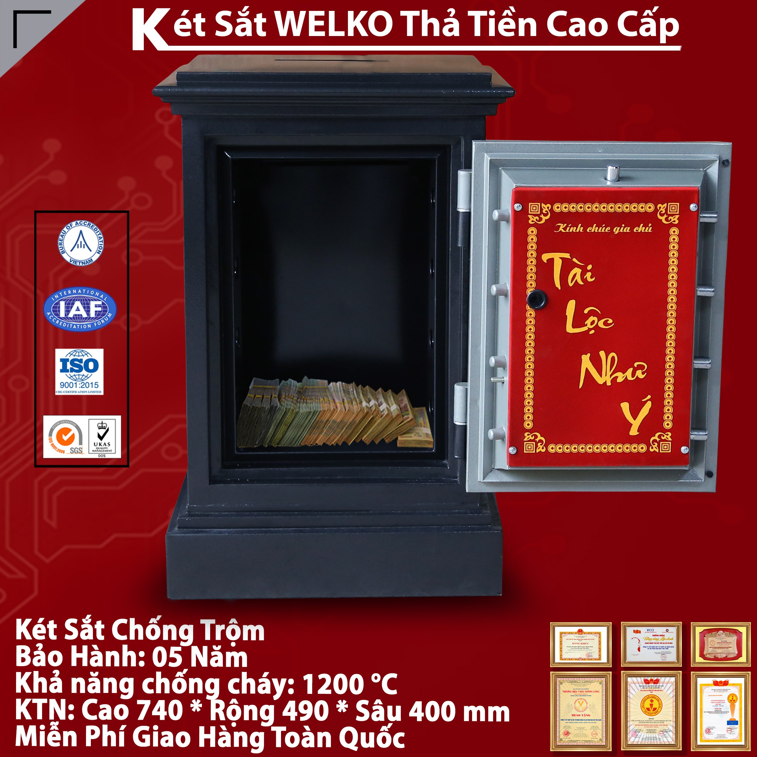 két sắt công đức