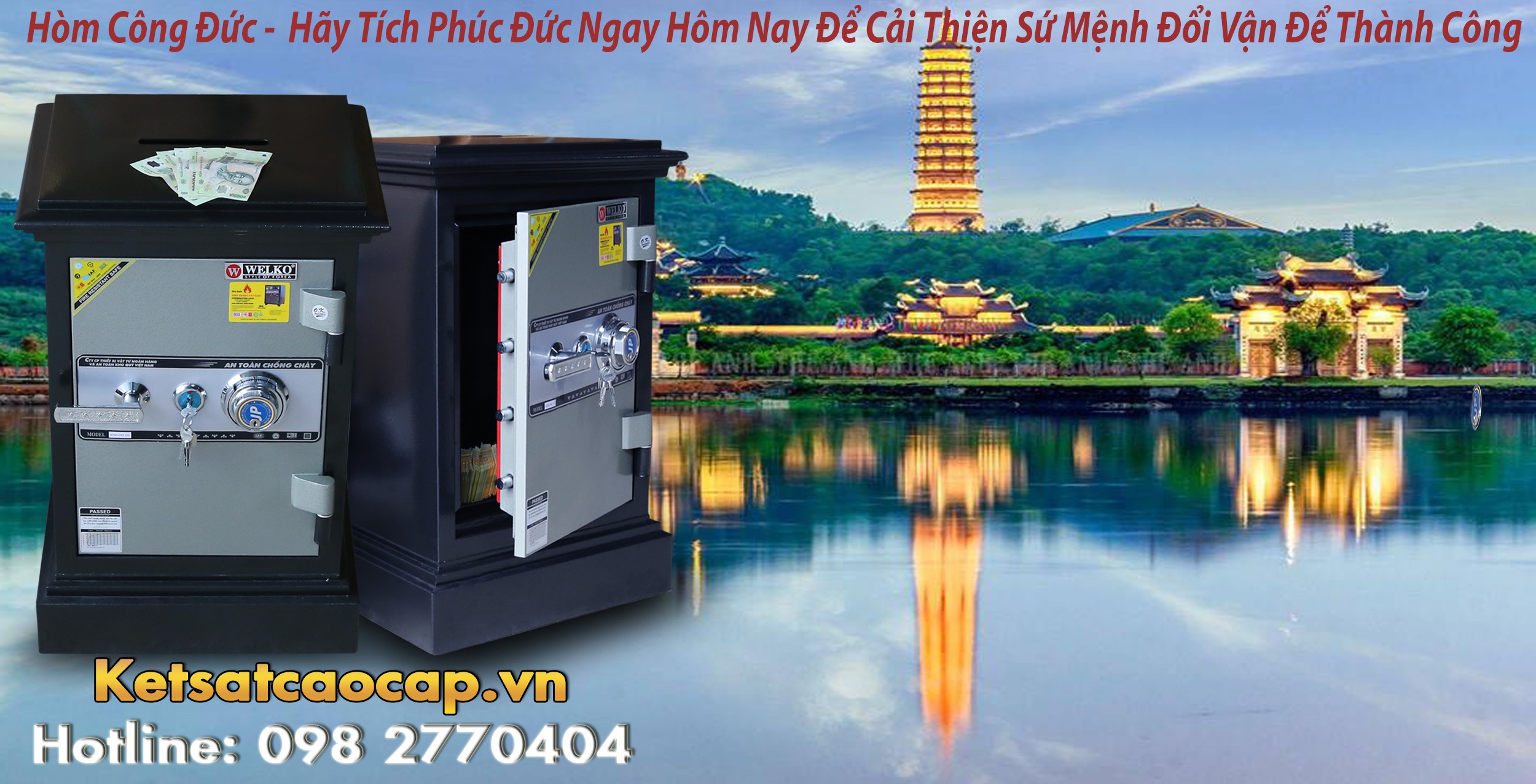 Két sắt công đức chống trộm, chống cháy