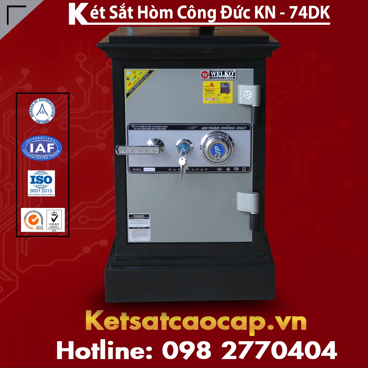 Két sắt thu ngân công đức khoét lỗ