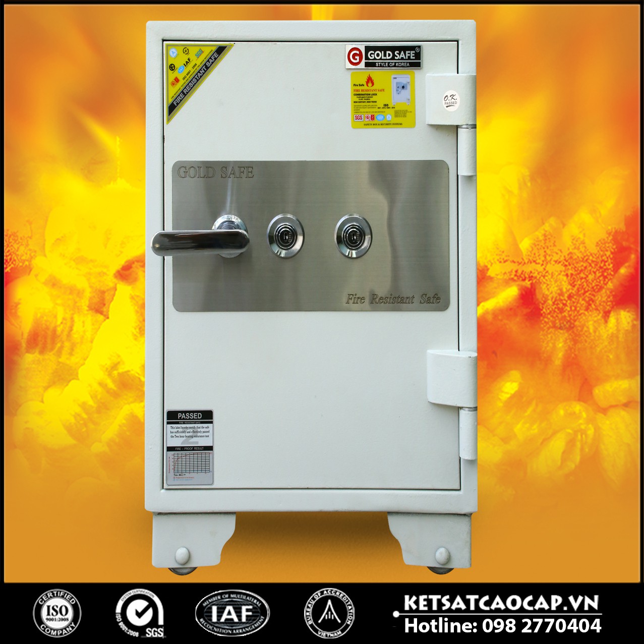Két Sắt Đại Gia NSA 590 KEY White