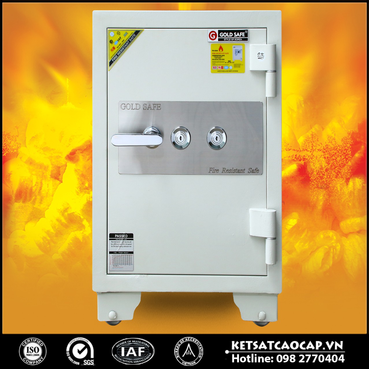 Két Sắt Đại Gia NSA 650 KEY White