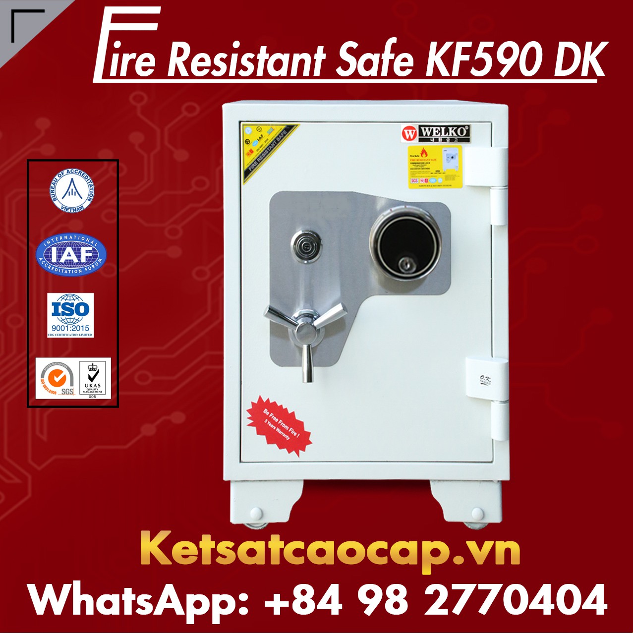 Két Sắt Doanh Nghiệp WELKO KF590 - DK