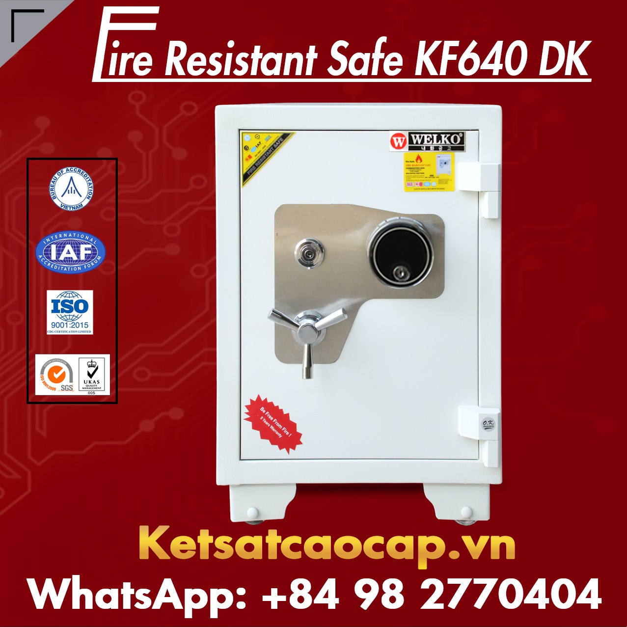 Két Sắt Doanh Nghiệp WELKO KF640 - DK
