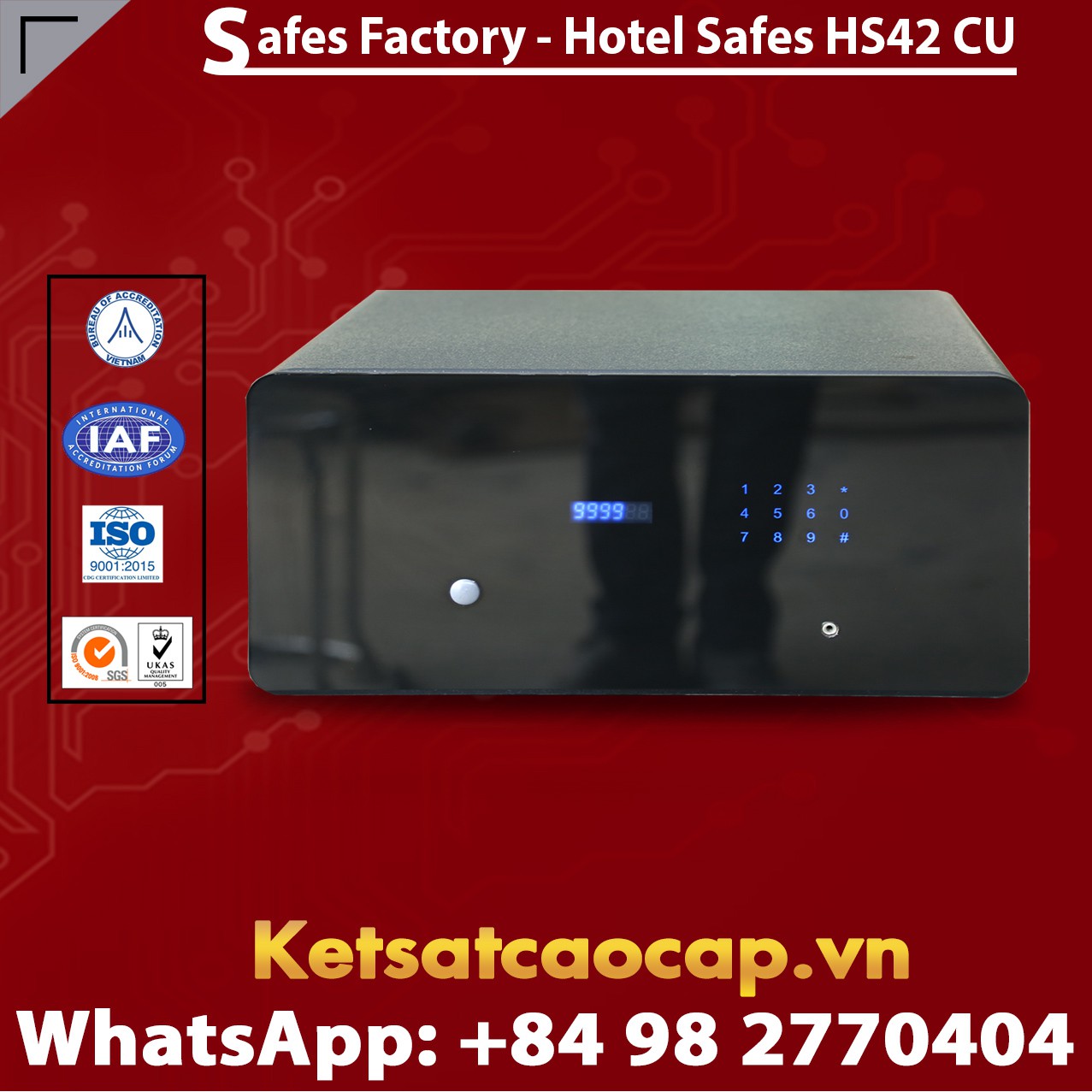 Két Sắt Khách Sạn Hà Nội Hotel Safes WELKO HS42 CU