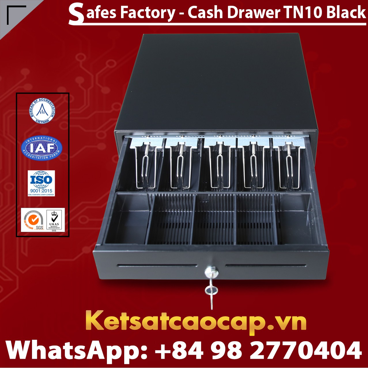 Ngăn Kéo Đựng Tiền Hà Nội Cash Drawer WELKO TN10