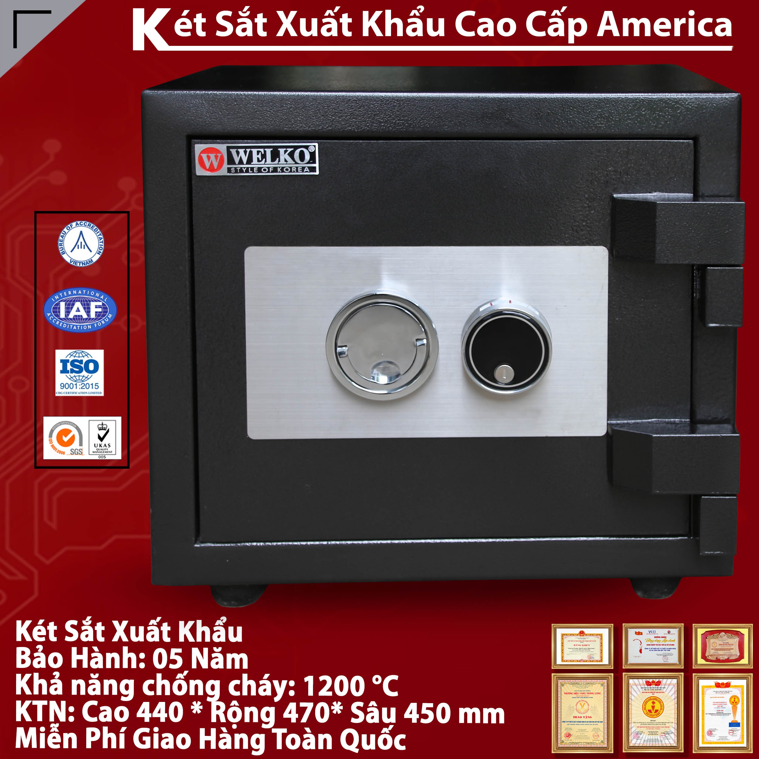 Két Sắt Mini Khách Sạn