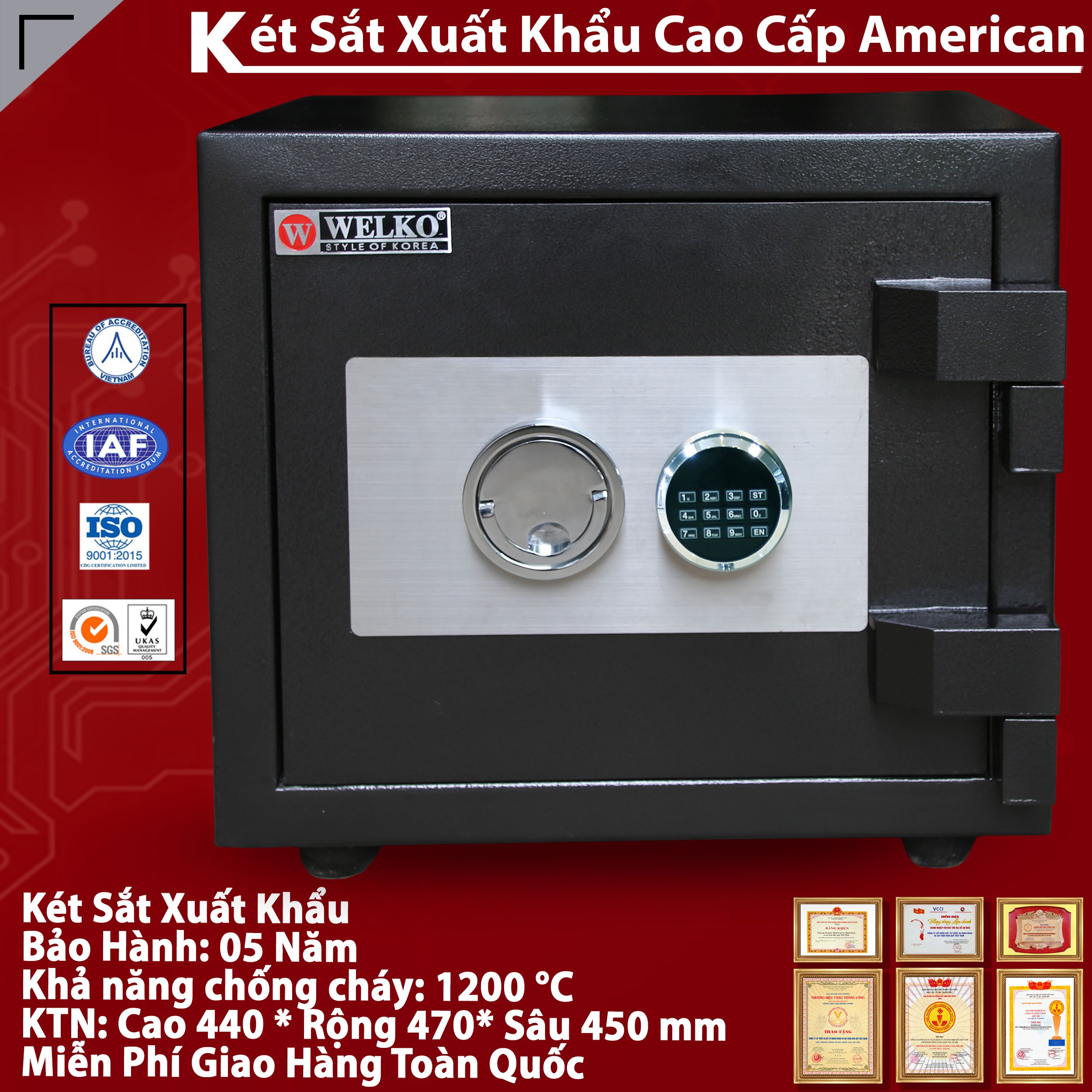 Két Sắt Mini Khách Sạn