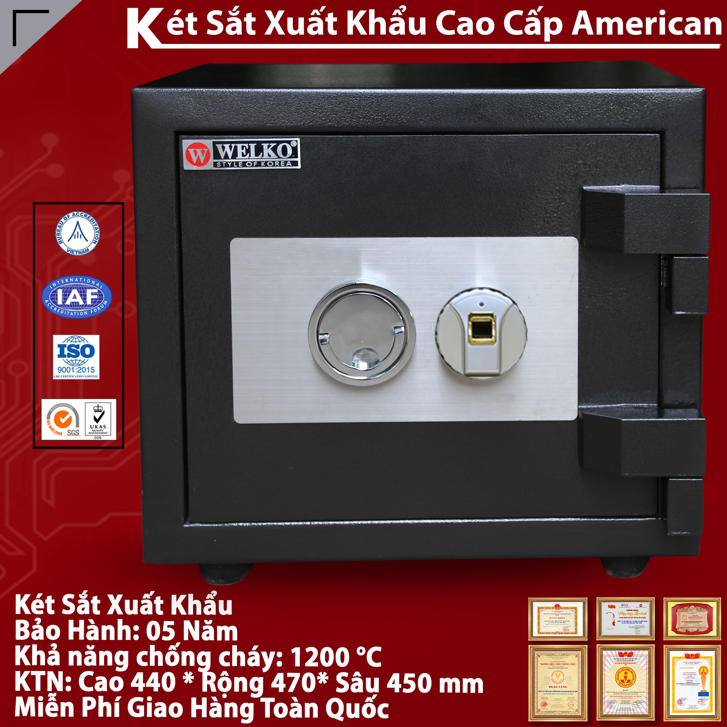 Két Sắt Mini Khách Sạn