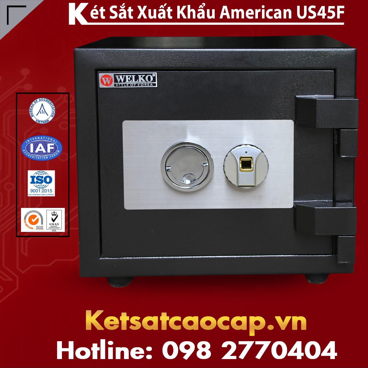 Két Sắt Xuất Khẩu Mỹ