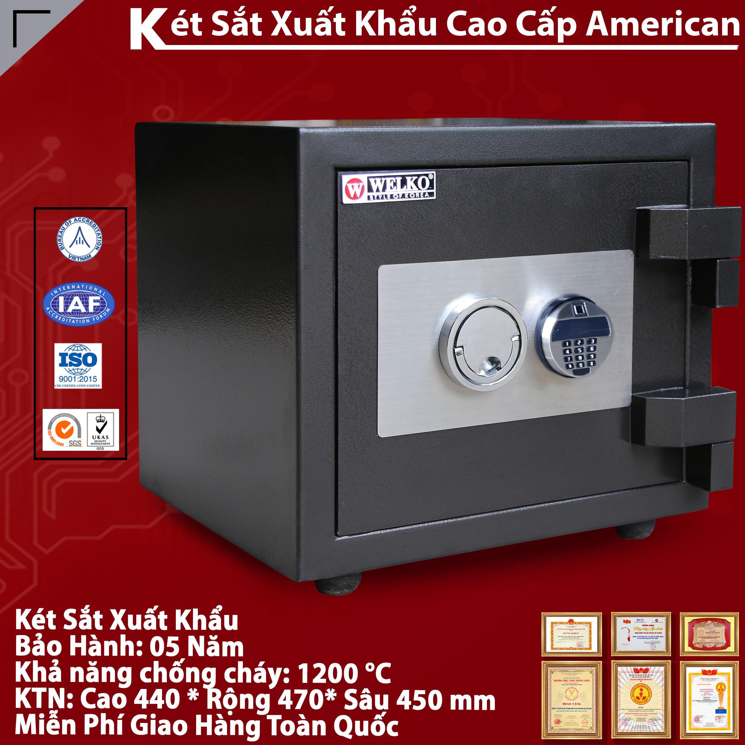 Két Sắt Mini Khách Sạn