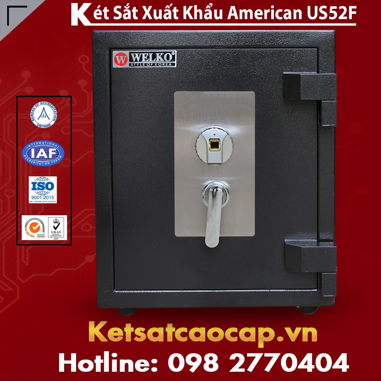 Két Sắt Xuất Khẩu Mỹ
