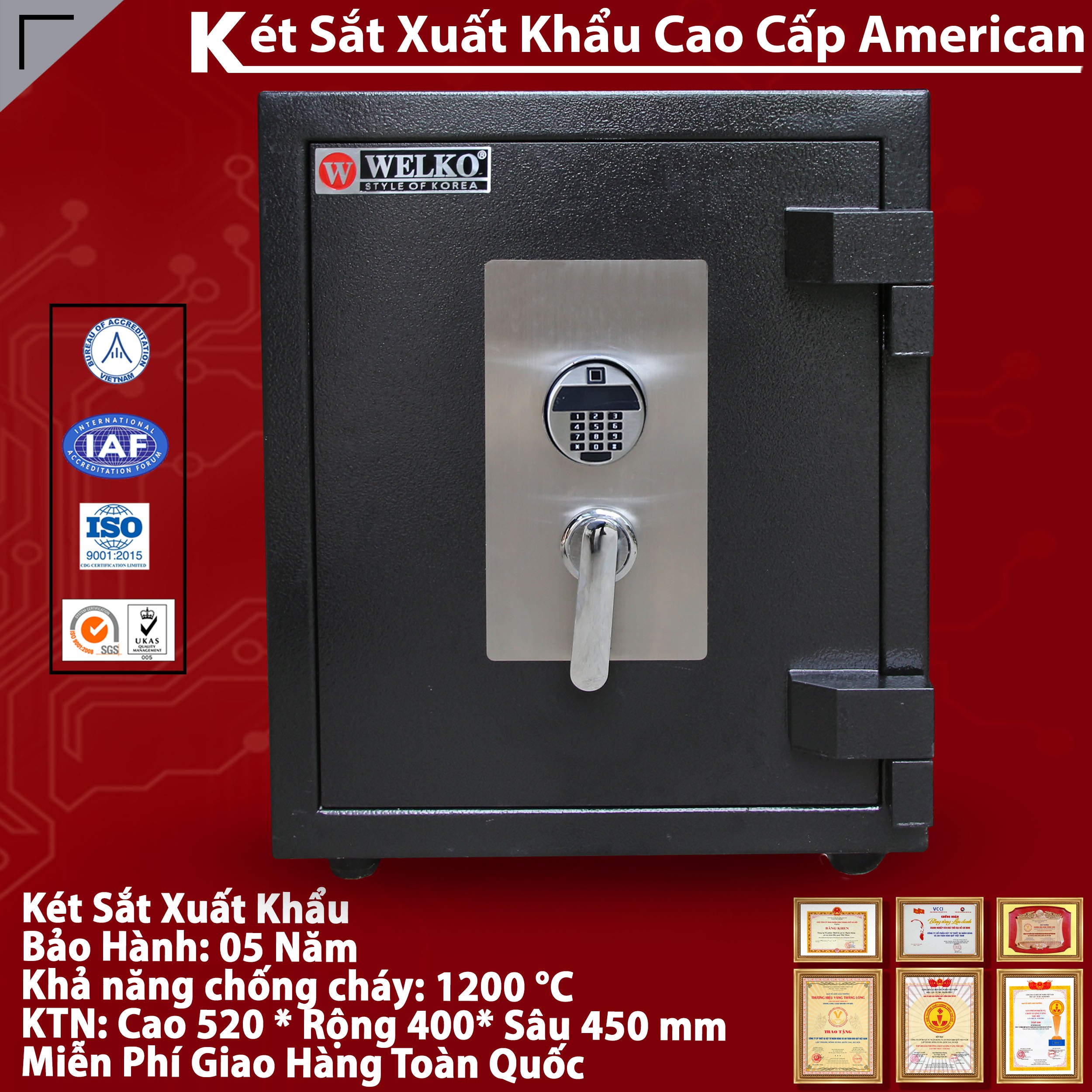 Két Sắt Mini Khách Sạn