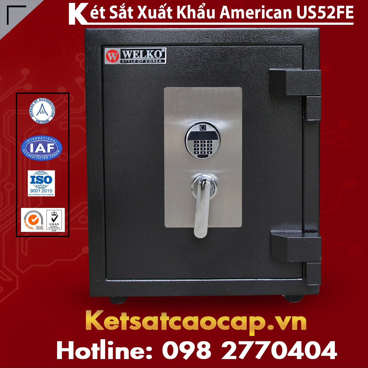 Két Sắt Mini US52 FE Black