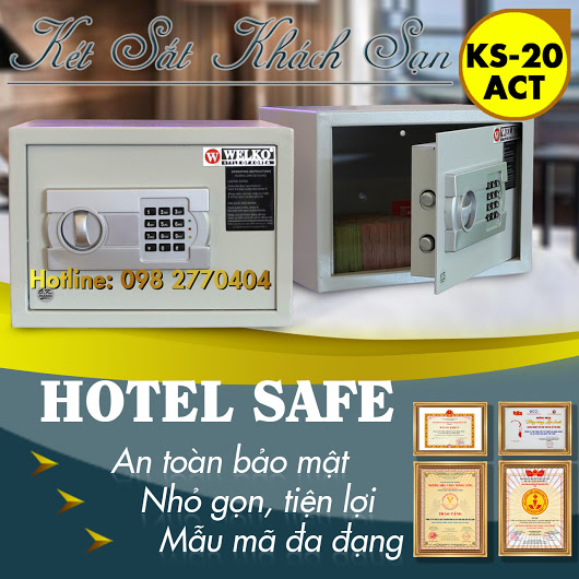 két sắt khách sạn khoá điện tử mini hà nội giá rẻ