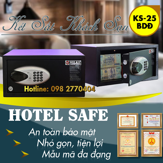 Két Sắt Khách Sạn HS25 BDD Black
