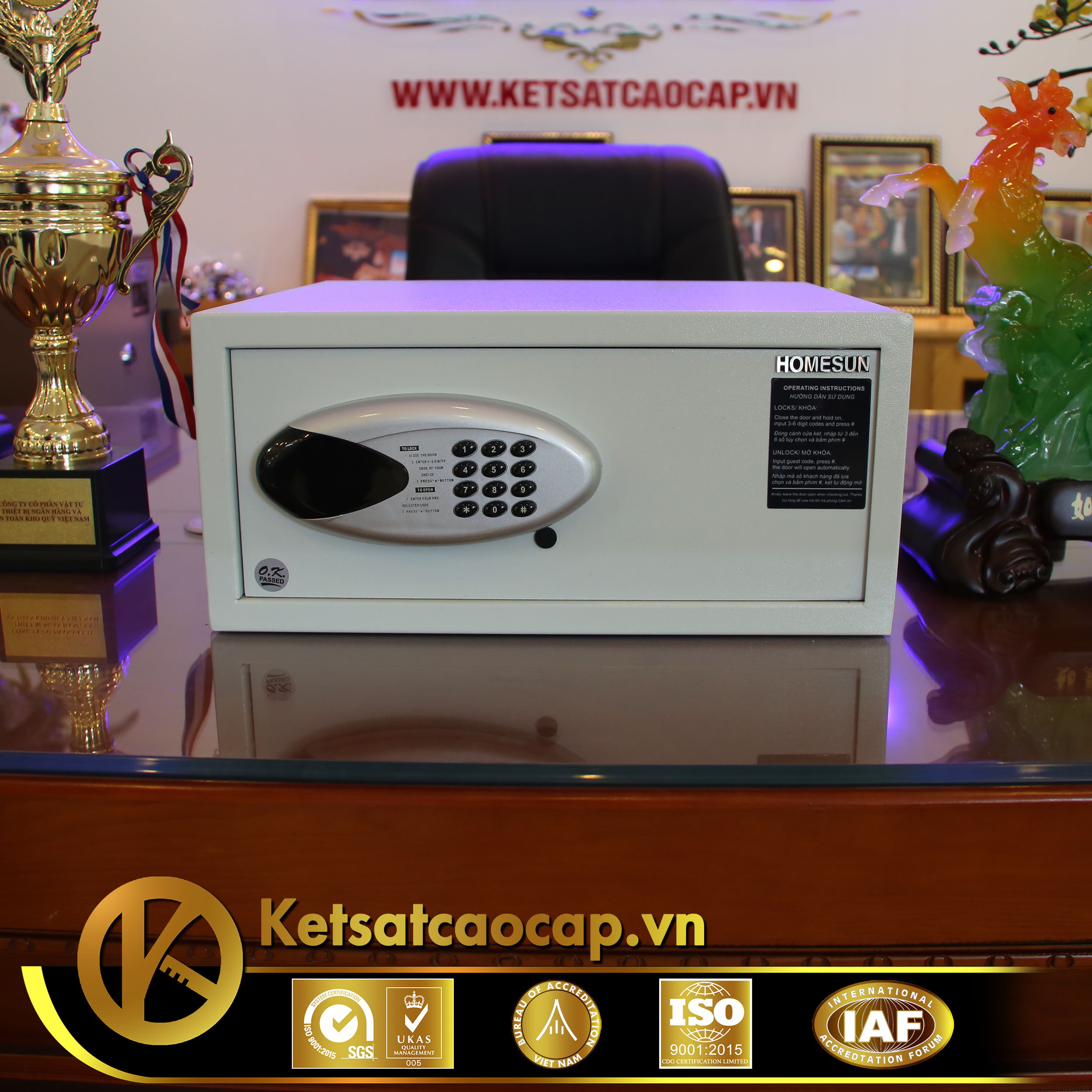 Két sắt khách sạn KS25-BDT
