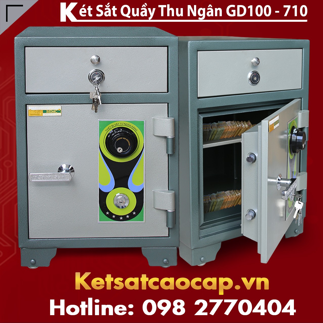 két sắt đựng tiền ở hà nội