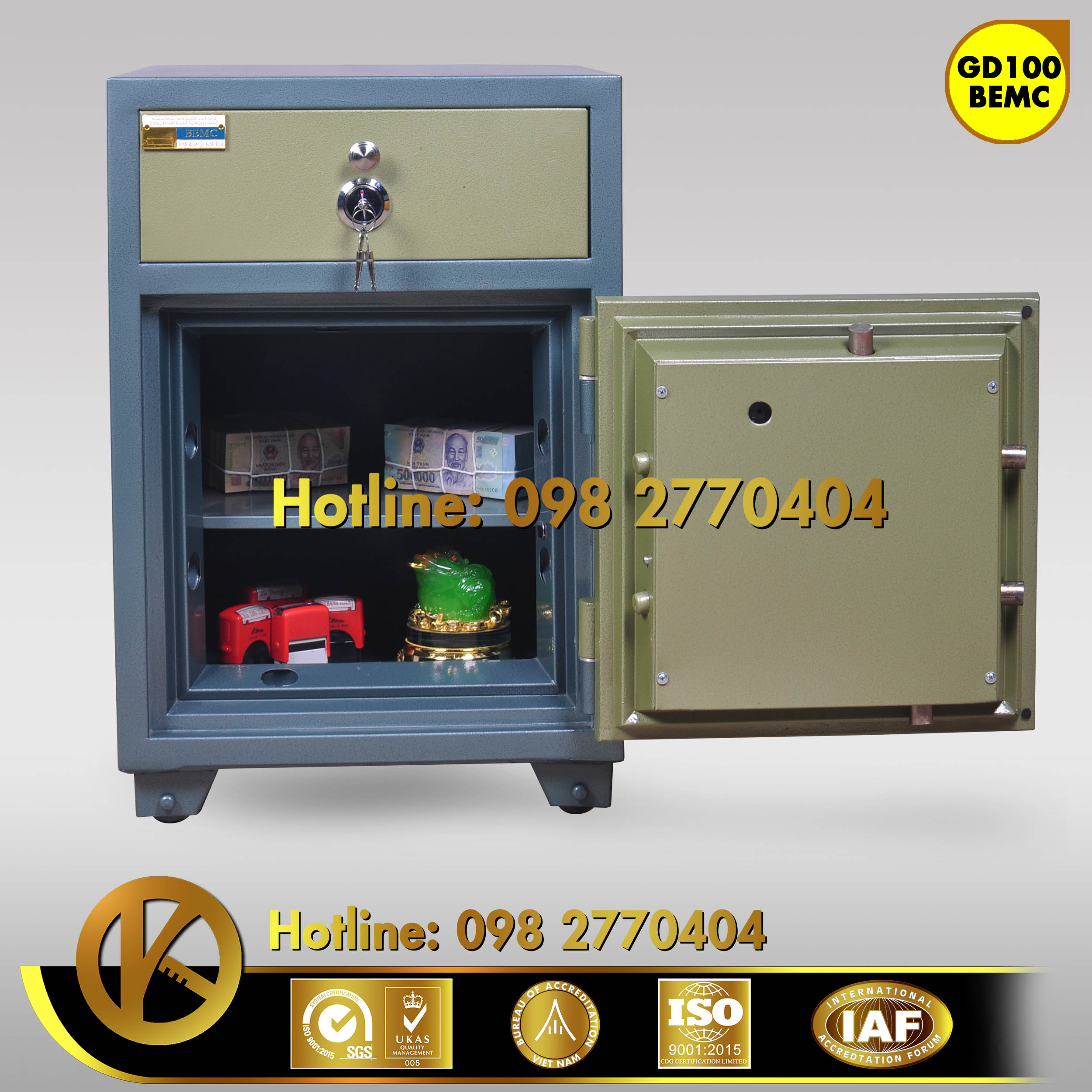 Két Sắt Ngân Hàng BEMC GD100 NHA1