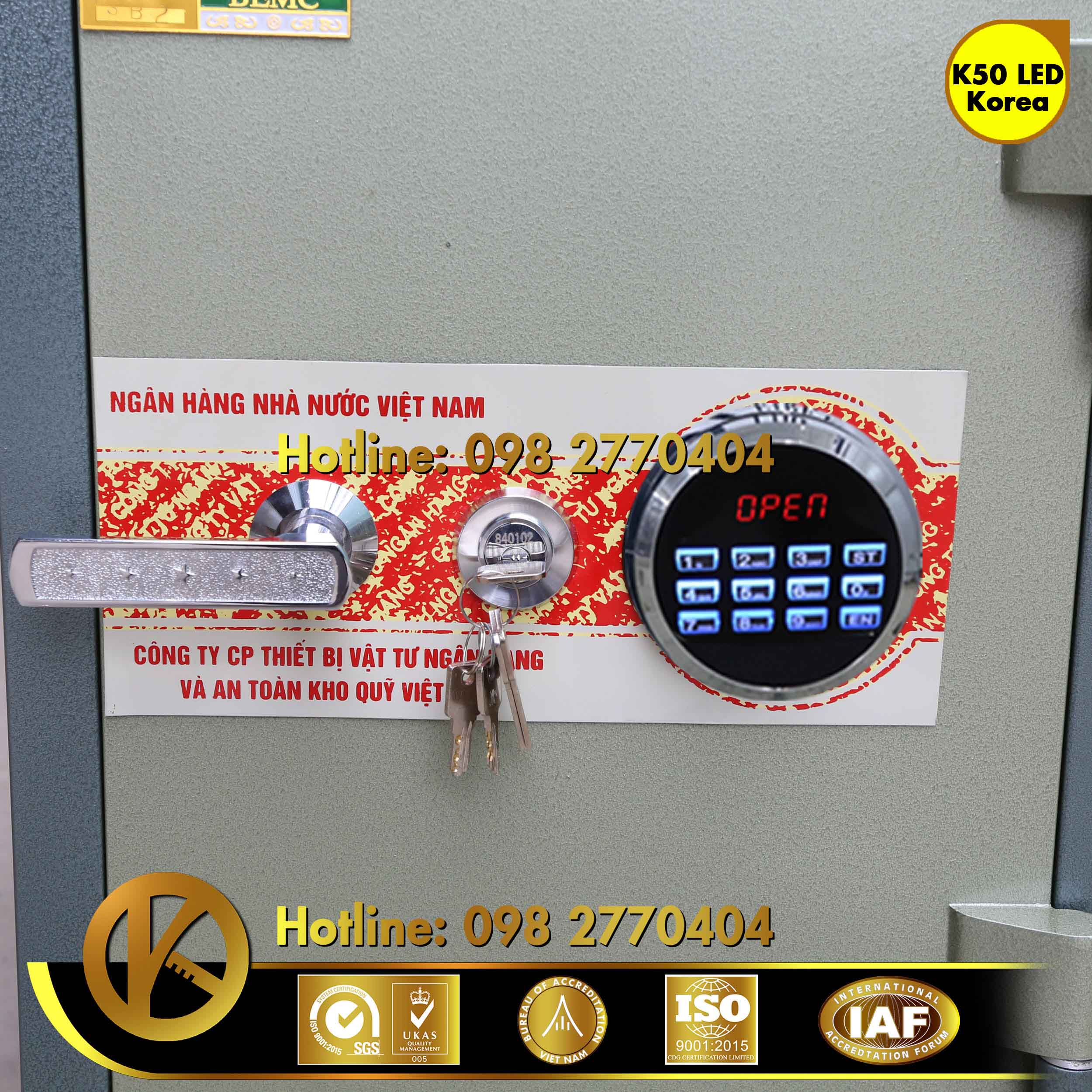  Két Sắt Ngân Hàng BEMC K50 Vân Tay