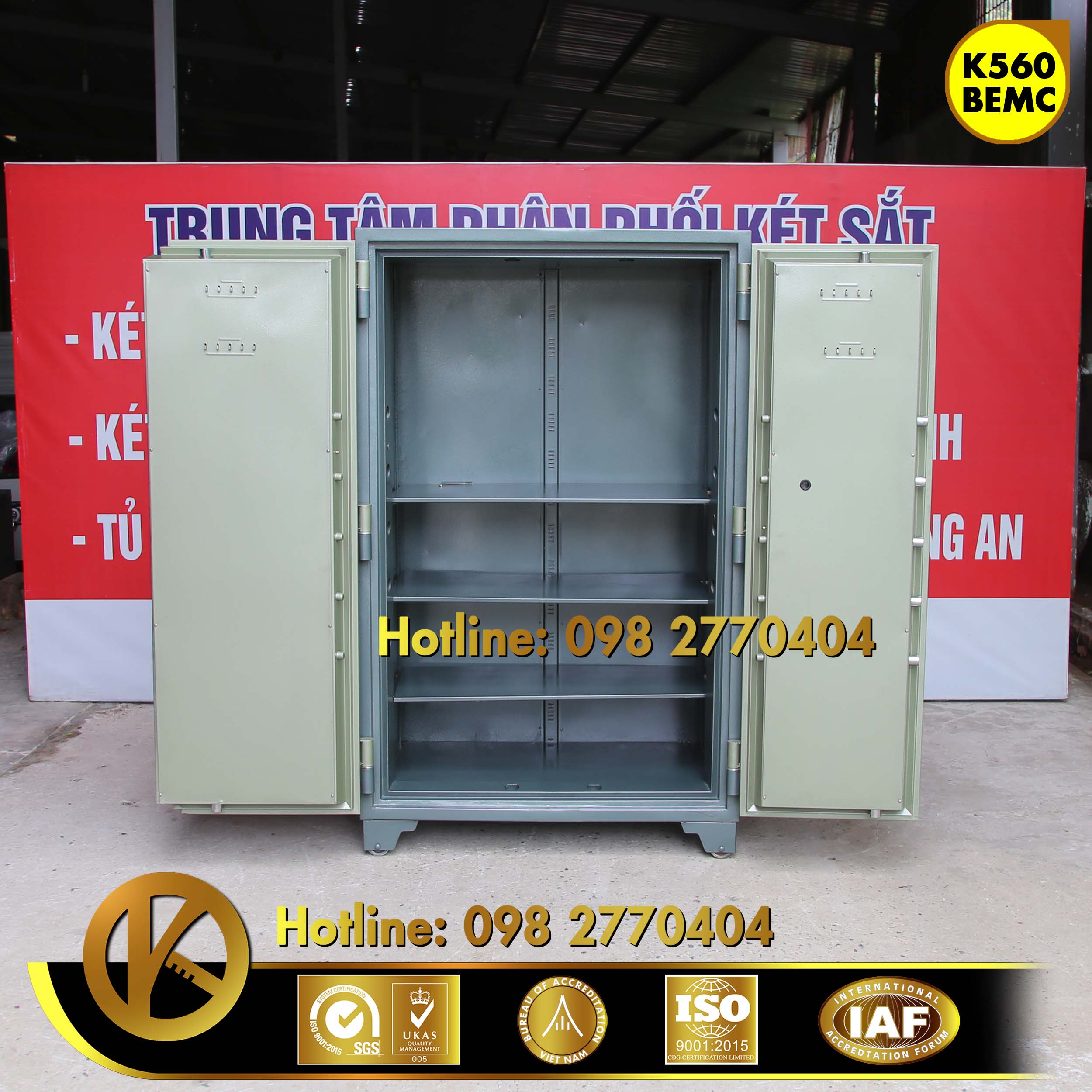  Két Sắt Ngân Hàng BEMC K560 Vân Tay