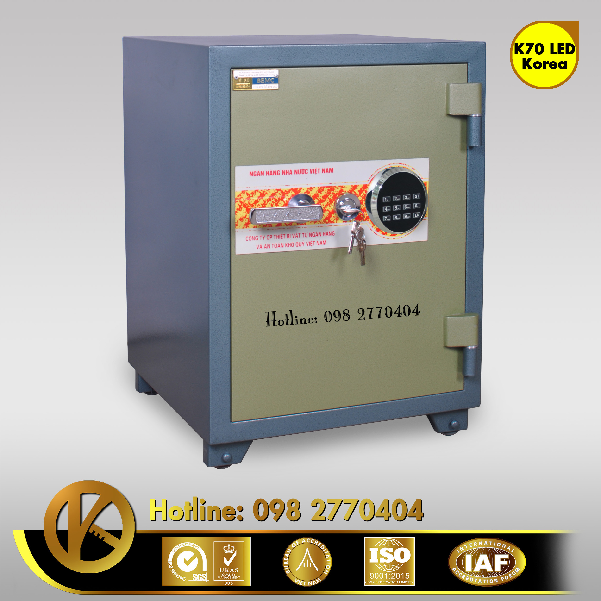 ket sat ngan hang bemc k70 khoa dien tu led tron korea han quoc