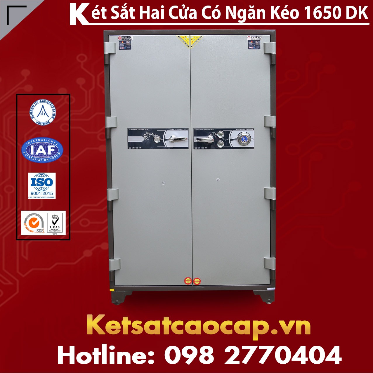 két sắt đựng hồ sơ
