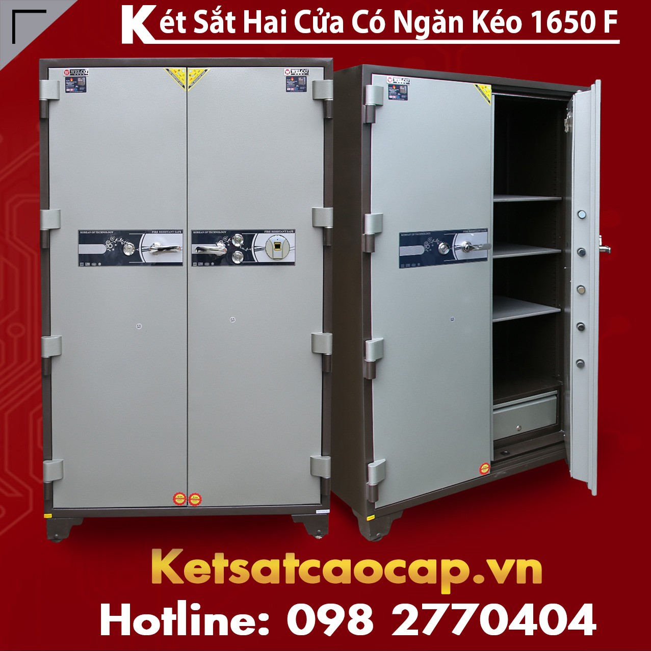Báo Giá Két Sắt Đựng Hồ Sơ VP 1650F