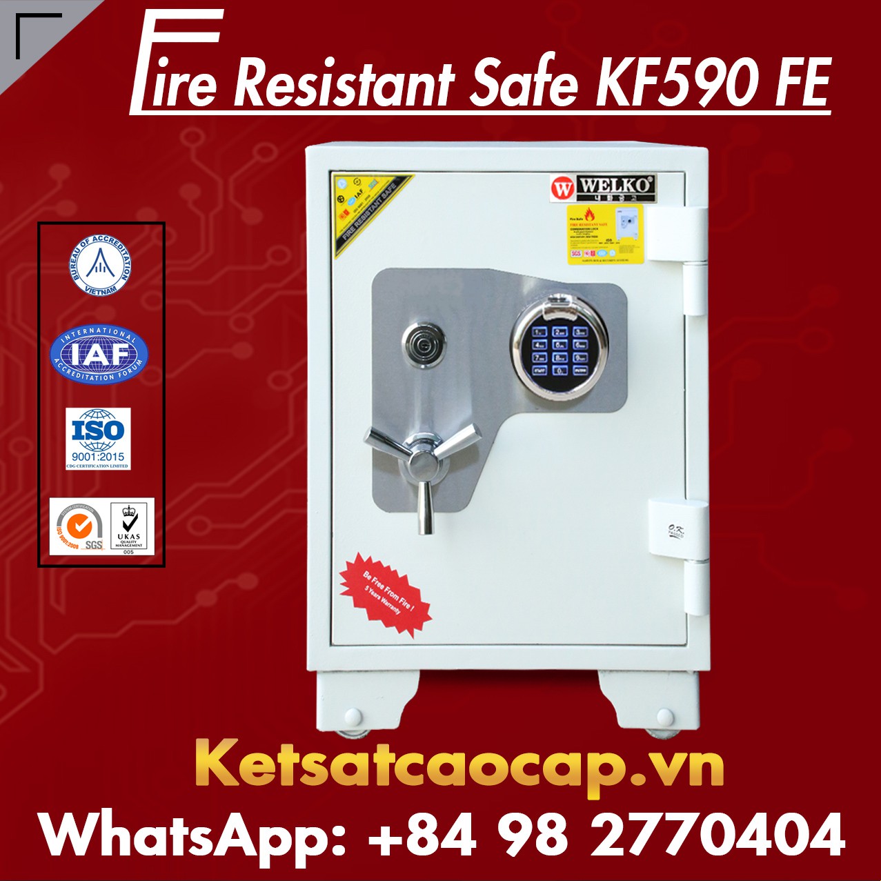 Két Sắt Nhà Hàng WELKO KF590 - FE
