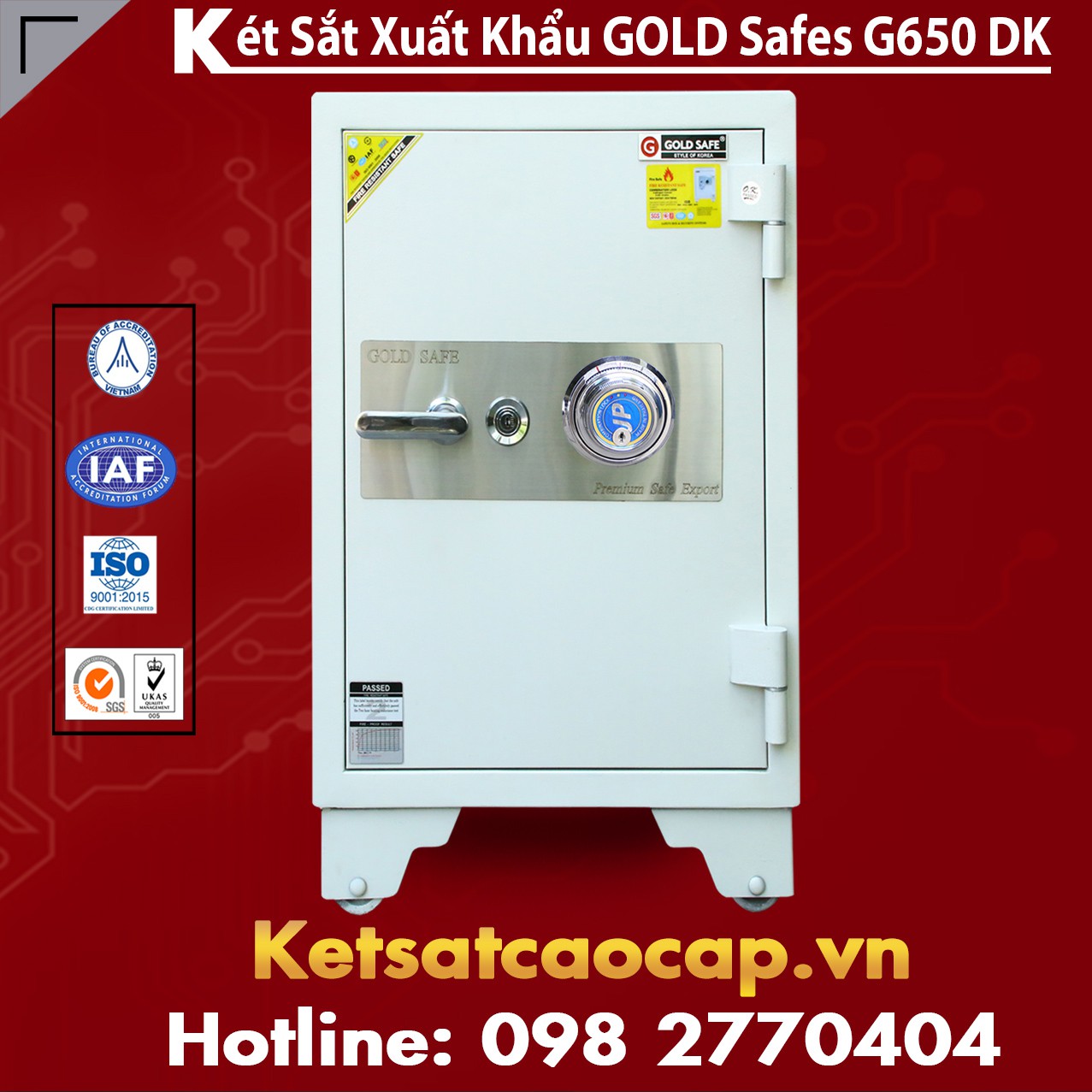 Két Sắt Phú Quý GOLD SAFES G650 DK White