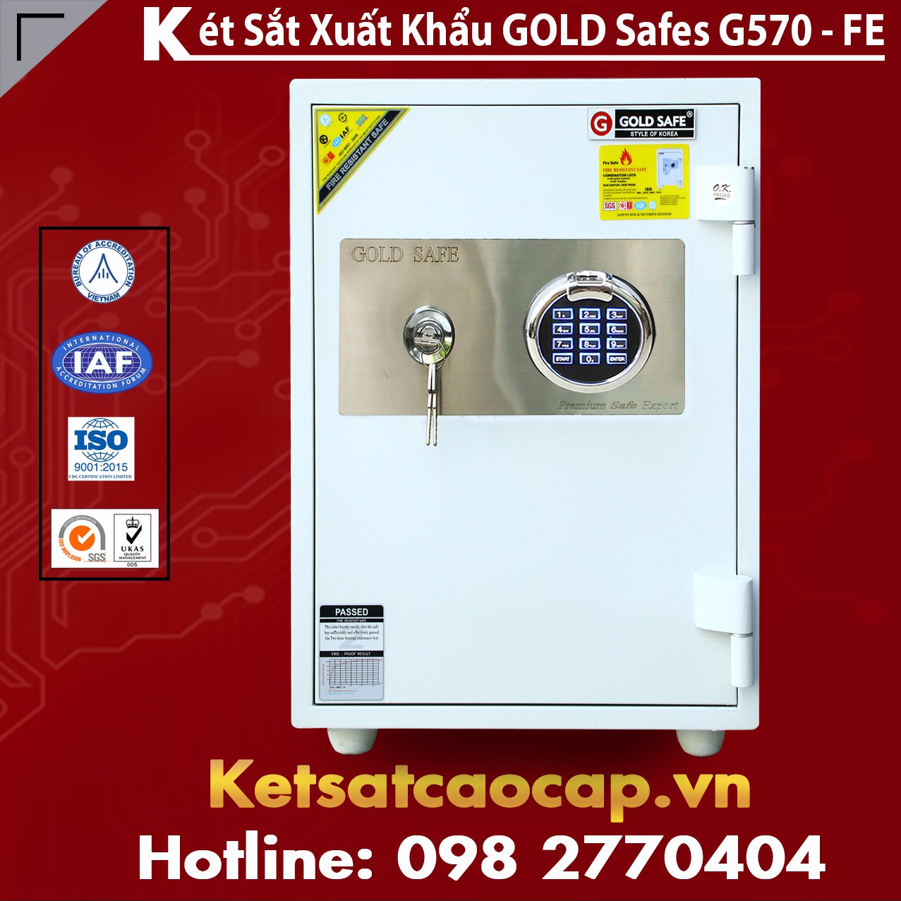 Báo Giá Két Sắt Quý Tộc GOLD SAFES