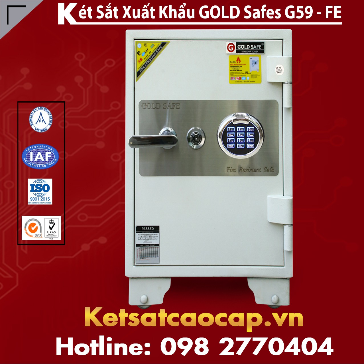 Bảng Giá Két Sắt Quý Tộc GOLD SAFES