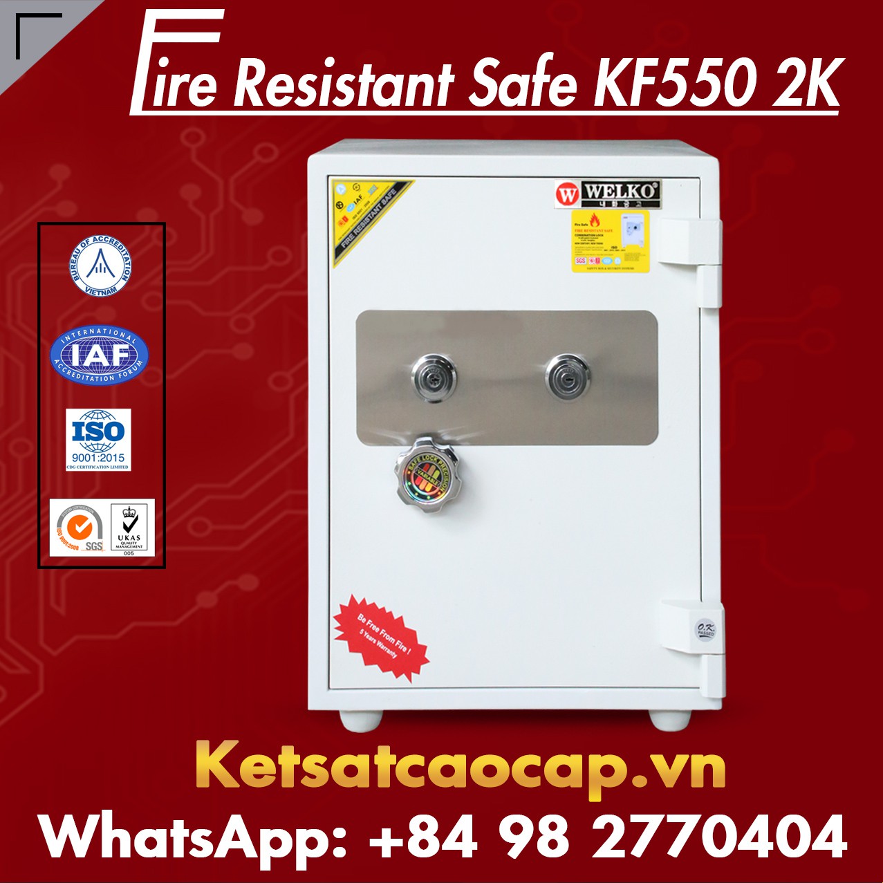 Két Sắt Siêu Thị WELKO KF550 - 2K