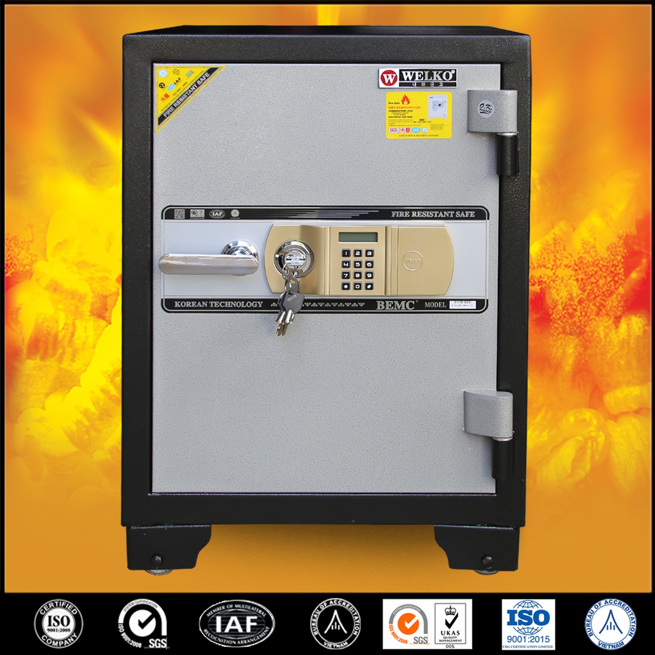 Két Sắt Văn Phòng S650 - E Gold Chính Hãng